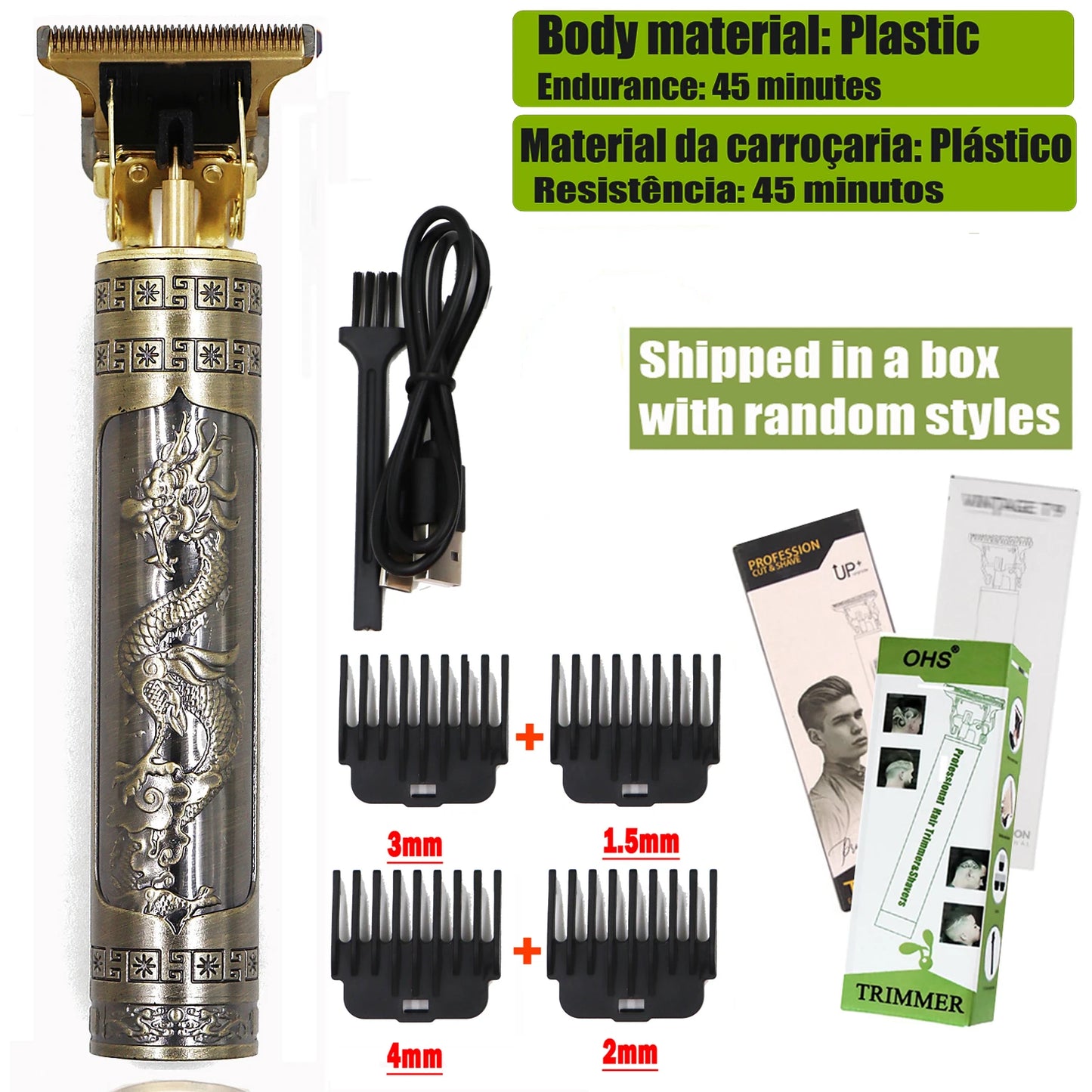 T9 Professional Hair Clipper - Electric Trimmer for Men