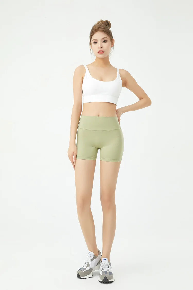 Peach Butt Fitness Shorts Women's Exercise Three-Quarter Pants Cargo Air Dry Pocket Yoga Tight Lift Summer
