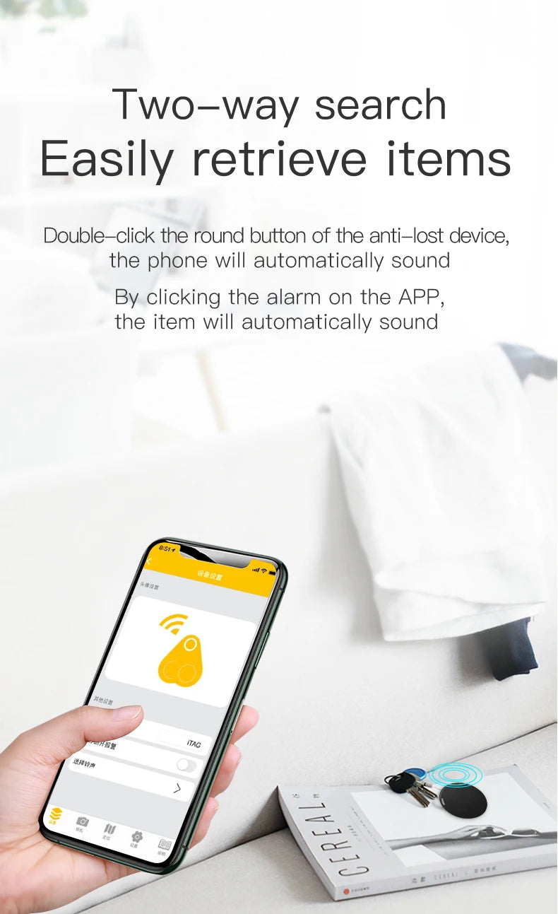 Bluetooth Key Finder - Smart Tracker for Keys, Wallet & Pets