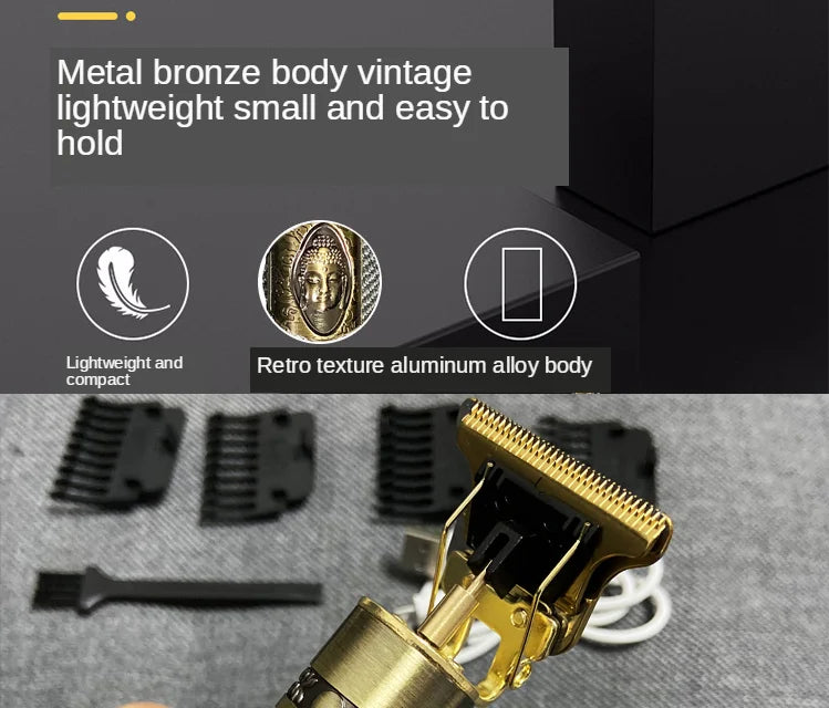 T9 Professional Hair Clipper - Electric Trimmer for Men