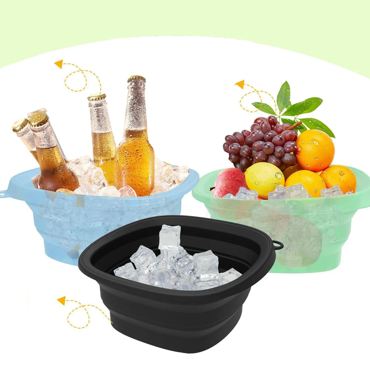 Foldable Face Ice Bath Bowl - Cold Therapy Skincare Tool