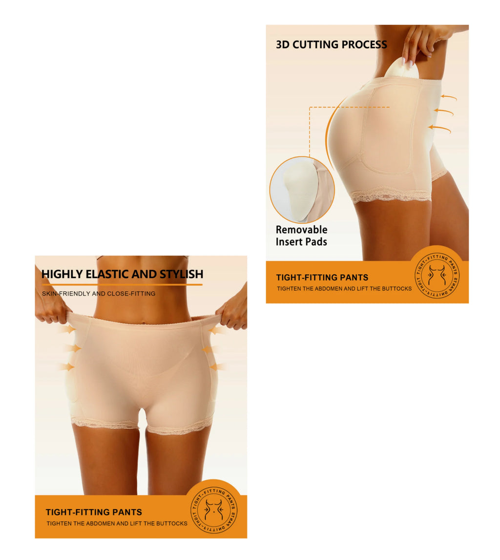 Padded Butt lifter Corrective Underwear Butt Enhancer Body Shaper Modeling Strap Fake Hip Shapwear Underwear Push Up Panties