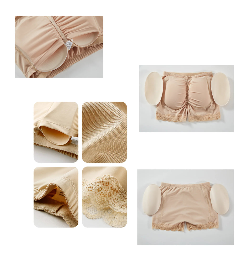 Padded Butt lifter Corrective Underwear Butt Enhancer Body Shaper Modeling Strap Fake Hip Shapwear Underwear Push Up Panties