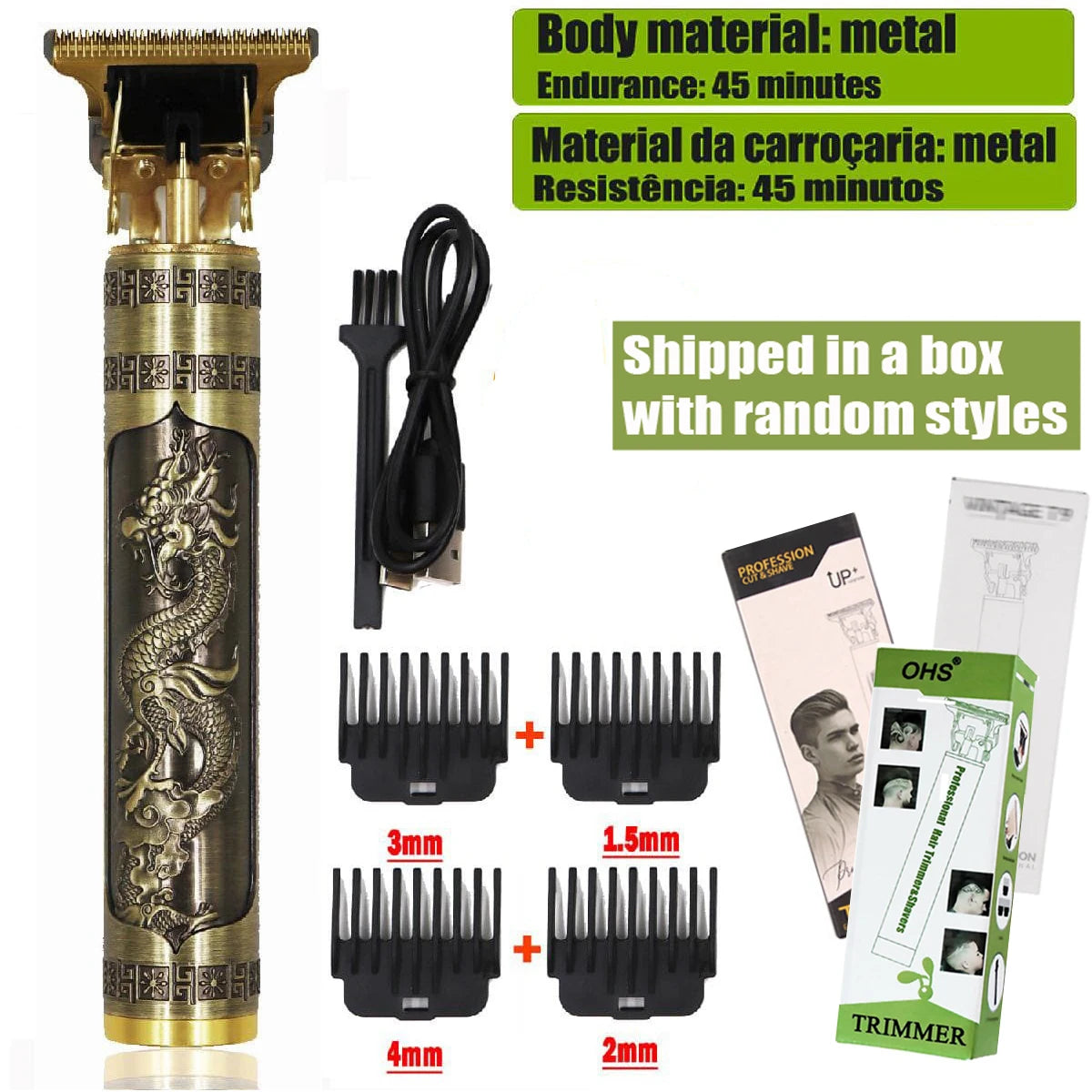 T9 Professional Hair Clipper - Electric Trimmer for Men