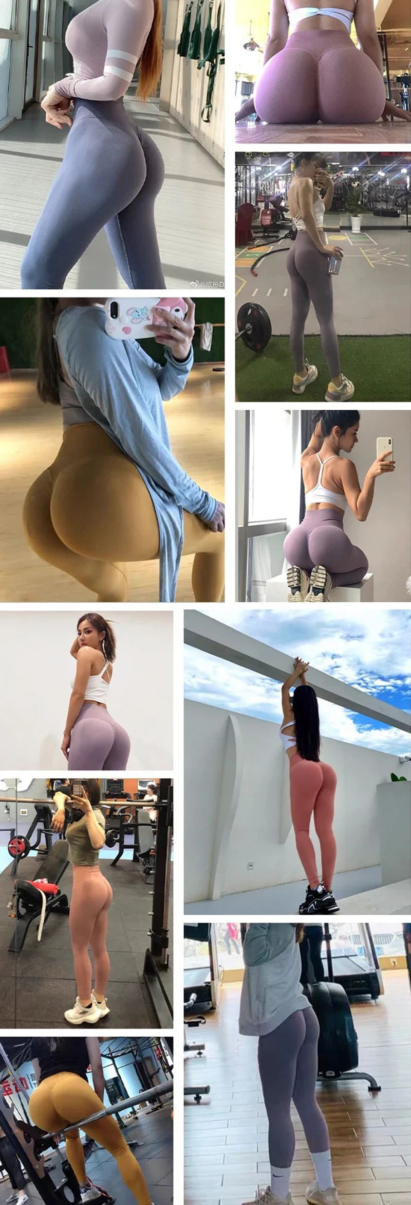 Womens Push Up Yoga Pant Sport Gym Leggings Femme High Waist Fitness Workout Pants Elastic Breathable Seamless Sport Legging