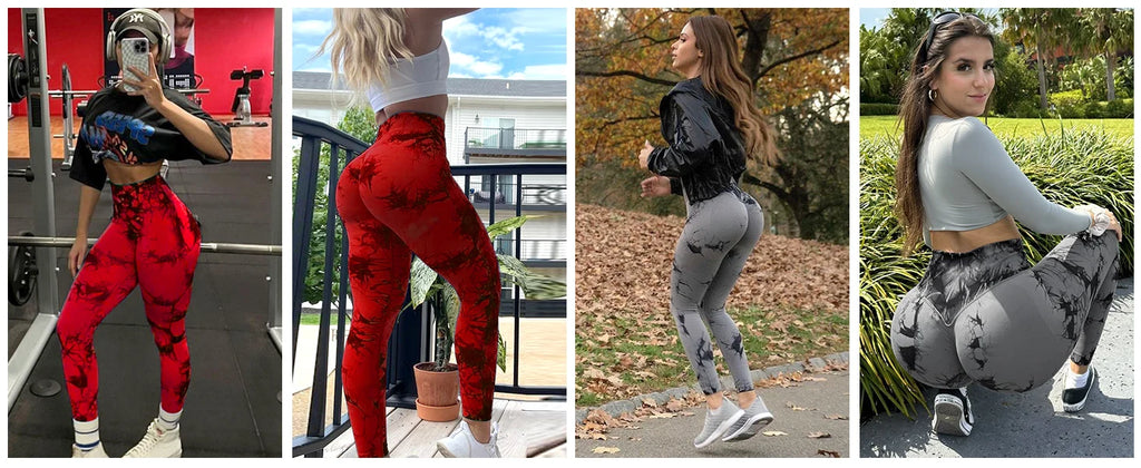 2 Pack Women's High Waisted Sexy Butt Lifting Seamless Solid Color Yoga Leggings Elastic And Breathable Fitness Sports Pants