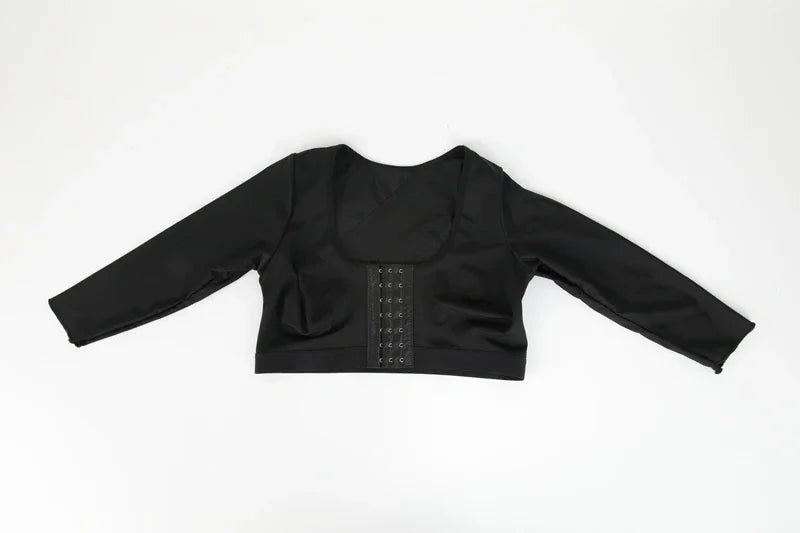 Upper Arm Shaper Sleeve Compression Top Women Push Up Breast Post Surgery Front Closure Bra Shapewear Back Support Cropped Tops