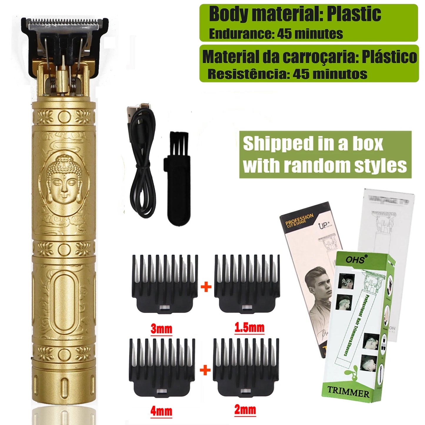 T9 Professional Hair Clipper - Electric Trimmer for Men