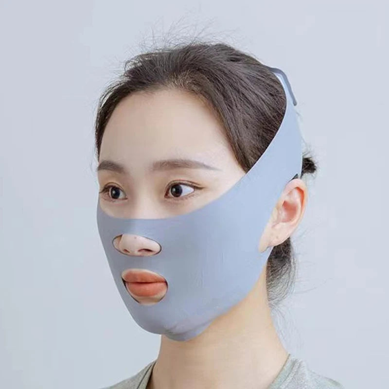 Face-lift With Sleep Face V Shaper Facial Slimming Bandage Relaxation Shape Lift Reduce Double Chin Face Thining Band Massage