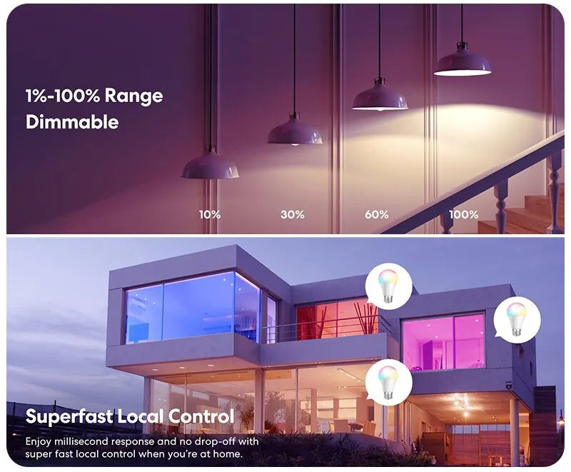 RGB LED Smart Bulb - 16 Colors with Remote Control