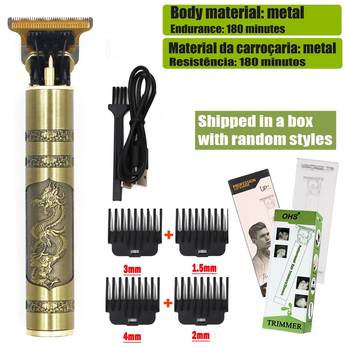 T9 Professional Hair Clipper - Electric Trimmer for Men