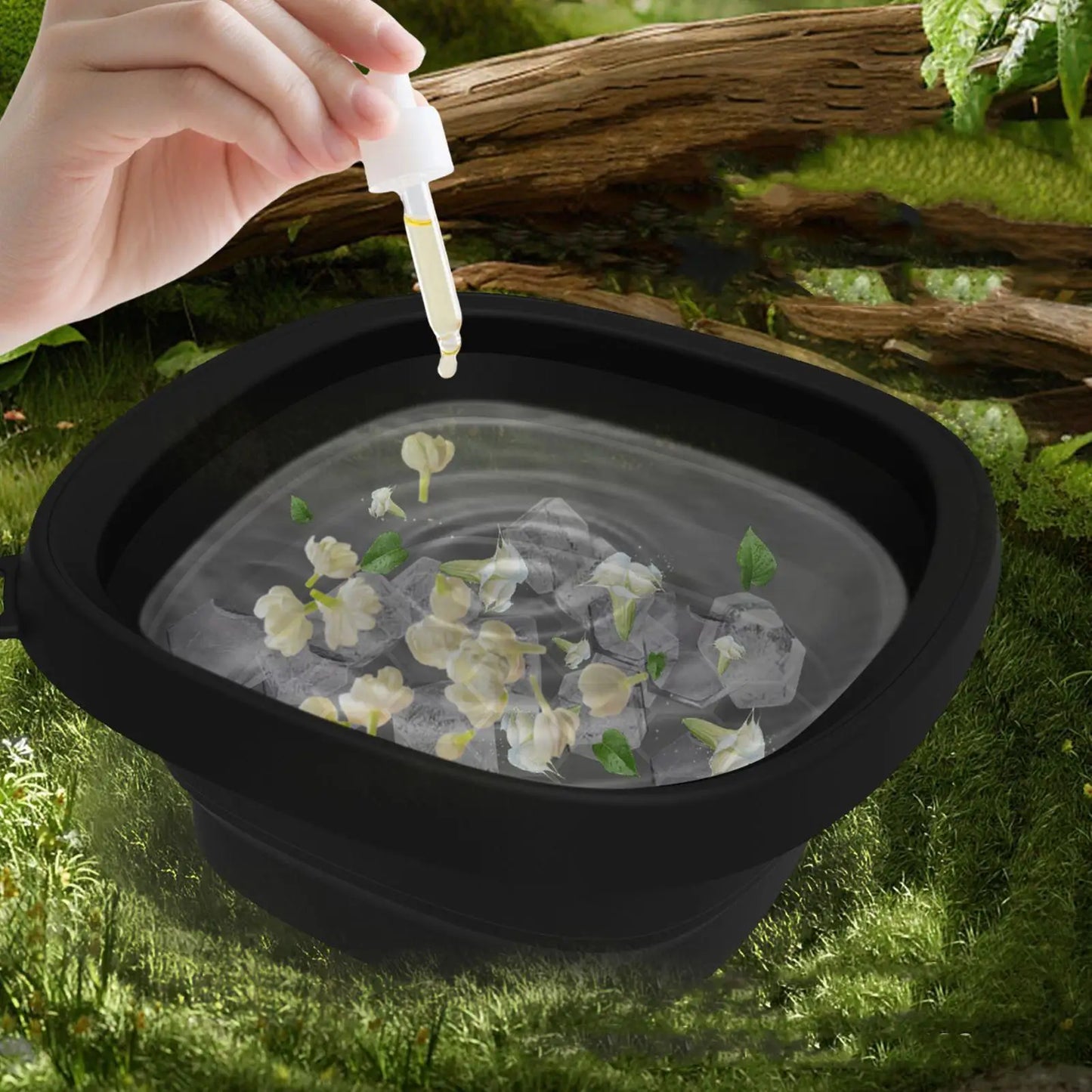 Foldable Face Ice Bath Bowl - Cold Therapy Skincare Tool