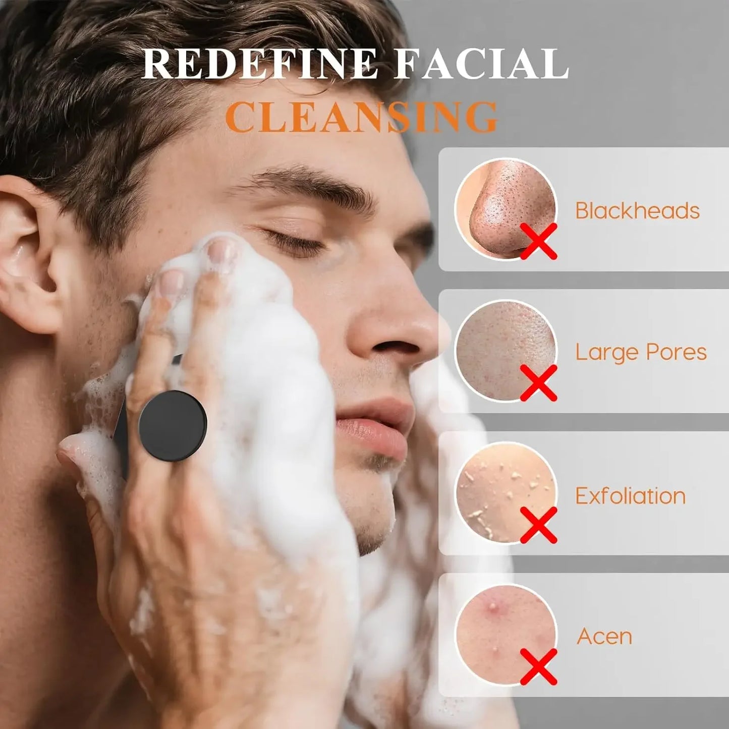Silicone Cleaning Brush Facial Cleaning Scrubber Silicone Miniature Face Deep Clean Shave Massage Face Scrub Brush Beauty Shower