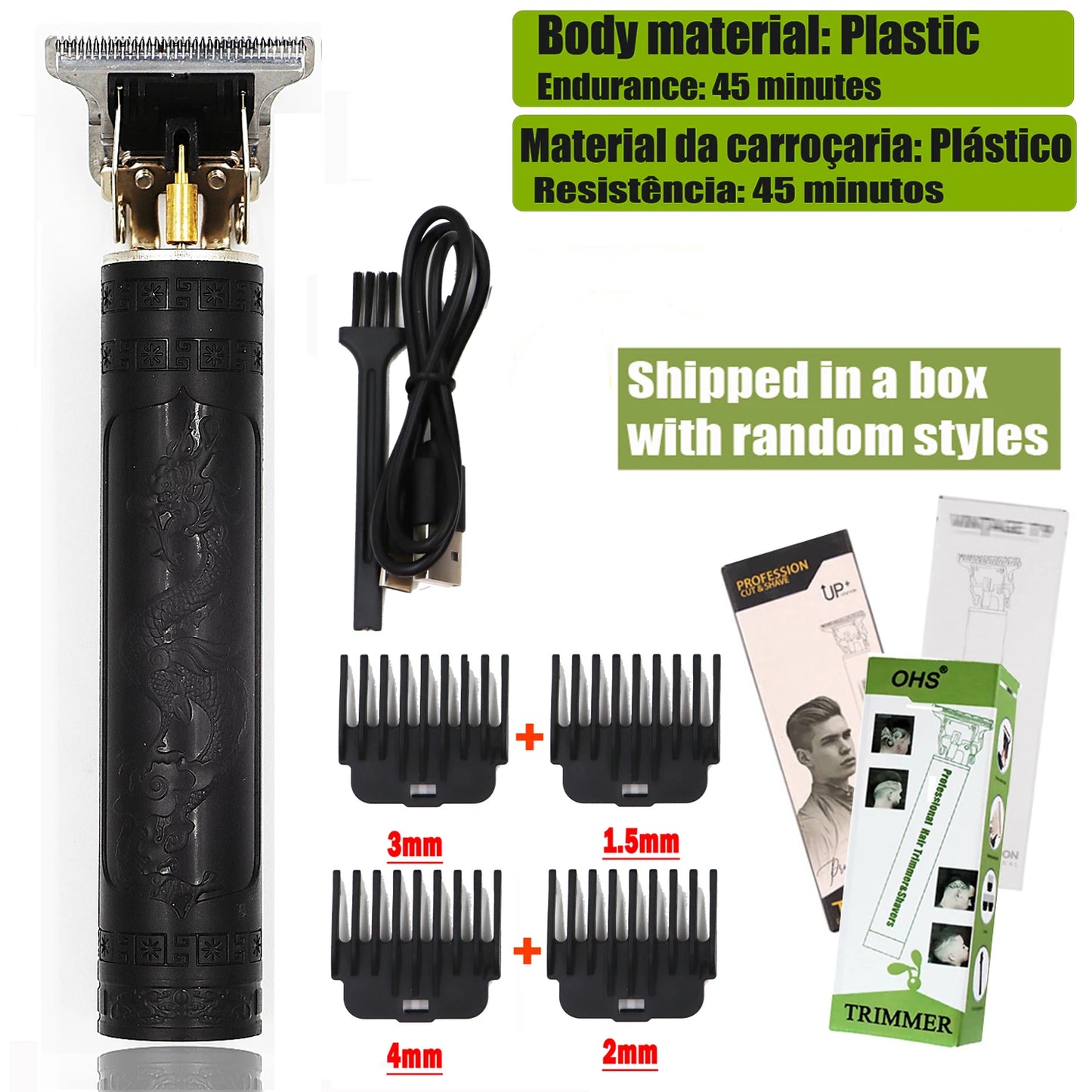 T9 Professional Hair Clipper - Electric Trimmer for Men