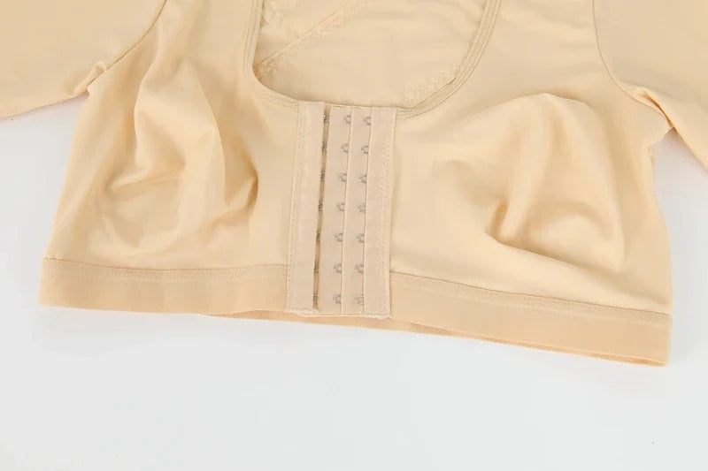 Upper Arm Shaper Sleeve Compression Top Women Push Up Breast Post Surgery Front Closure Bra Shapewear Back Support Cropped Tops