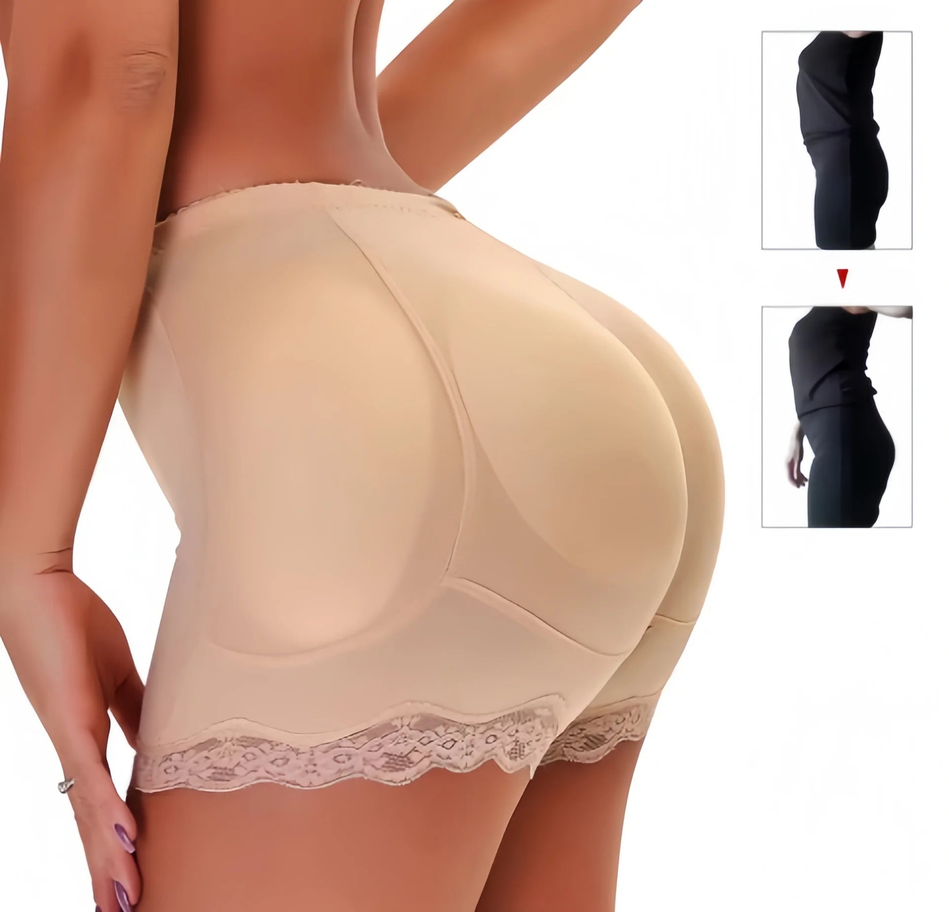 Padded Butt lifter Corrective Underwear Butt Enhancer Body Shaper Modeling Strap Fake Hip Shapwear Underwear Push Up Panties