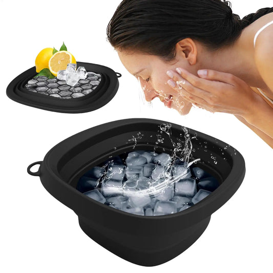 Foldable Face Ice Bath Bowl - Cold Therapy Skincare Tool