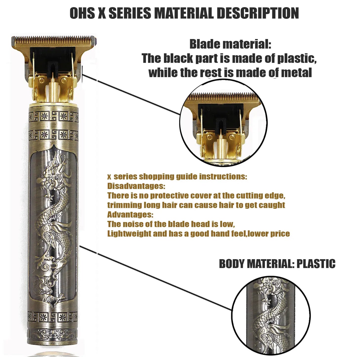 T9 Professional Hair Clipper - Electric Trimmer for Men