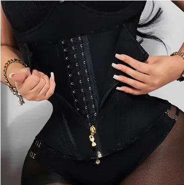 Waist Trainer for Women Tummy Control Workout Waist Cincher Corset Shapewear Postpartum Body Shaper with Zipper Hook