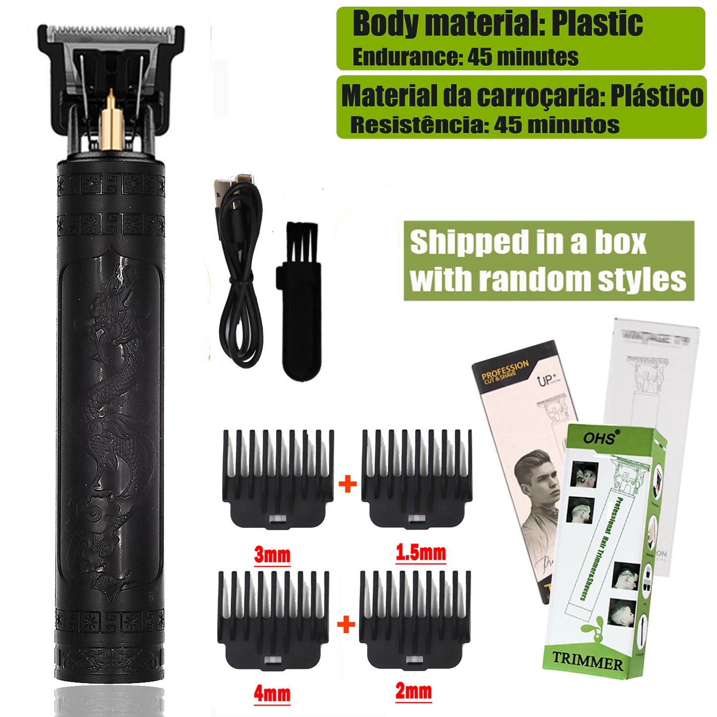T9 Professional Hair Clipper - Electric Trimmer for Men