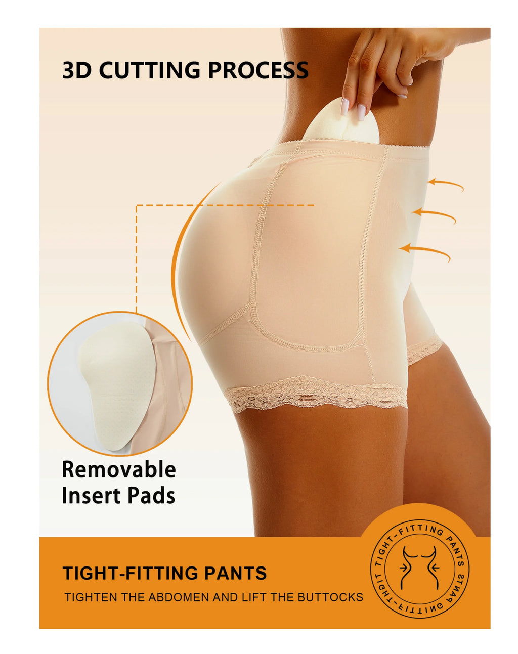 Padded Butt lifter Corrective Underwear Butt Enhancer Body Shaper Modeling Strap Fake Hip Shapwear Underwear Push Up Panties