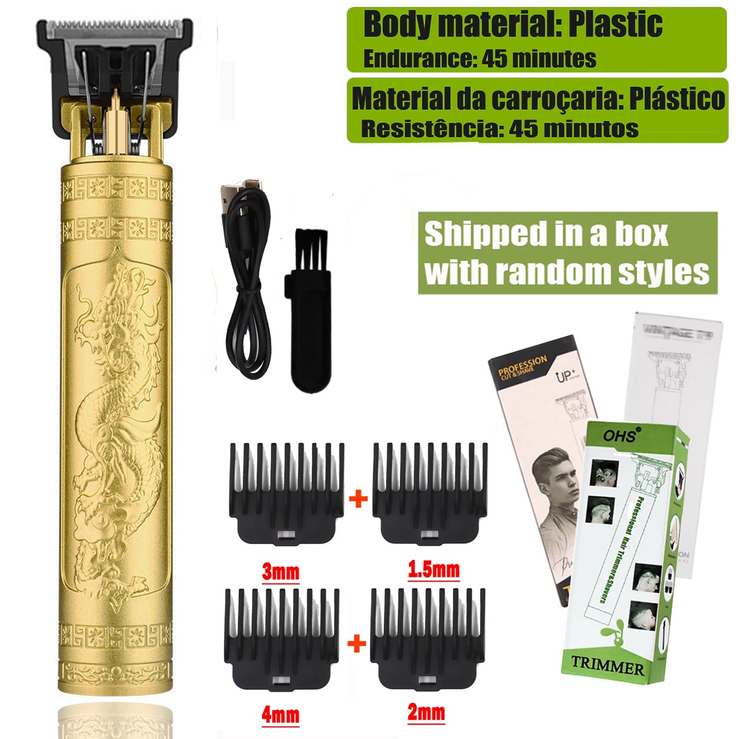 T9 Professional Hair Clipper - Electric Trimmer for Men