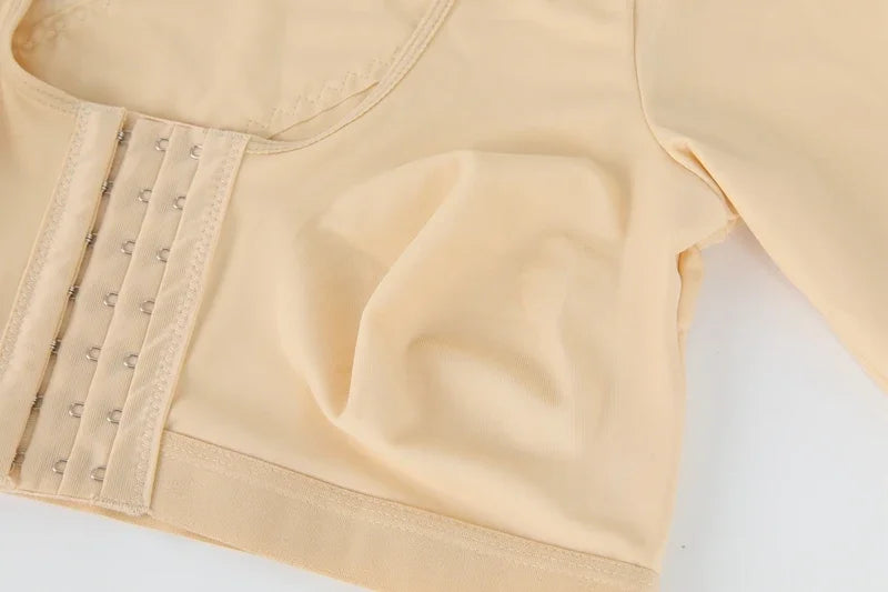 Upper Arm Shaper Sleeve Compression Top Women Push Up Breast Post Surgery Front Closure Bra Shapewear Back Support Cropped Tops