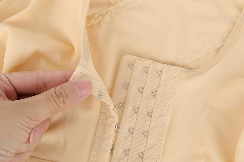 Upper Arm Shaper Sleeve Compression Top Women Push Up Breast Post Surgery Front Closure Bra Shapewear Back Support Cropped Tops