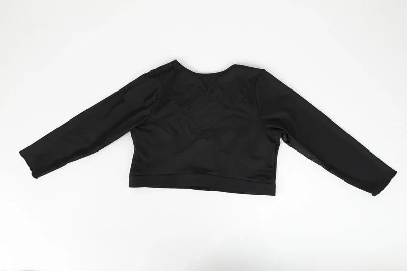 Upper Arm Shaper Sleeve Compression Top Women Push Up Breast Post Surgery Front Closure Bra Shapewear Back Support Cropped Tops